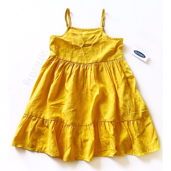Old Navy Other - NWT Old Navy Yellow Polka Dot Dress Size 2T